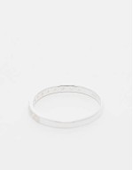 CZ gemset band ring in sterling silver