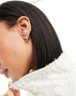 14k gold plated mini hoop earrings